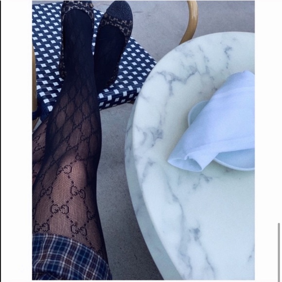 black interlocking g tights